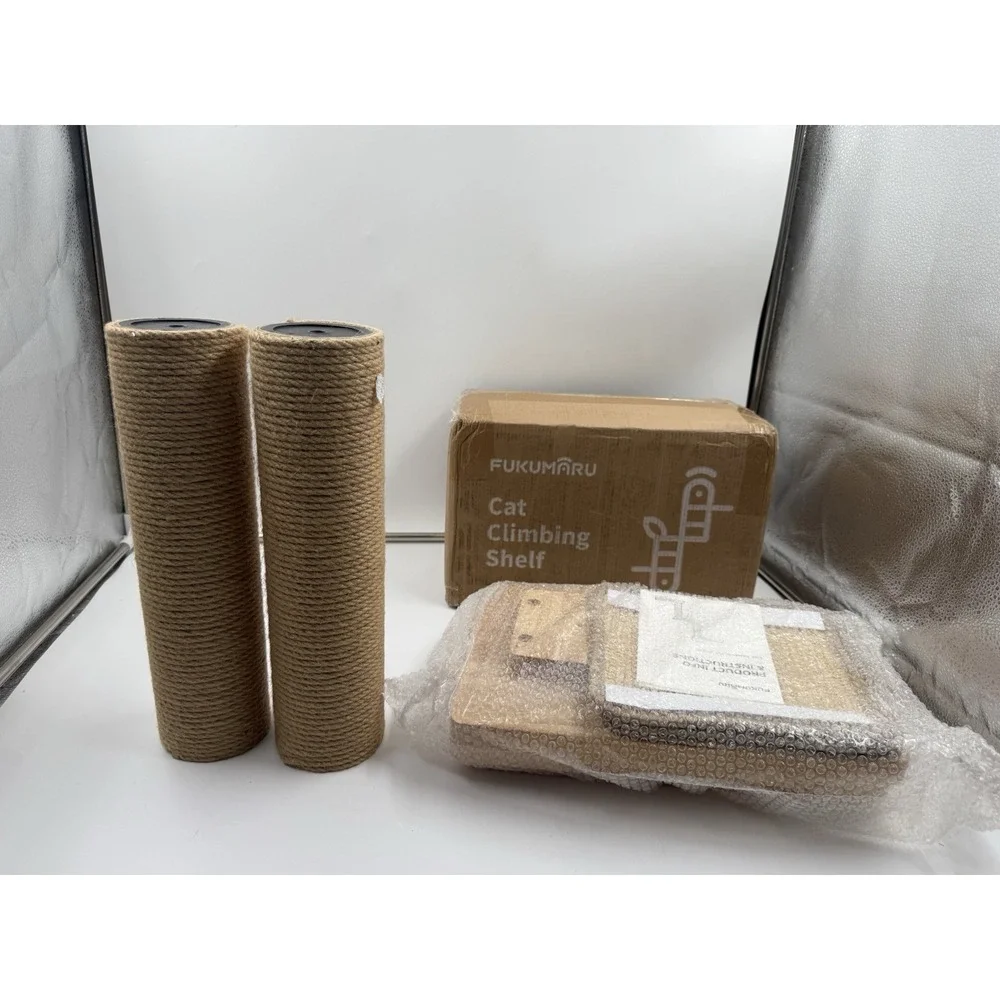 Fukumaru Cat Wall Shelves 3 In 1 Transformable Cats Scratching Post Solid Rubber